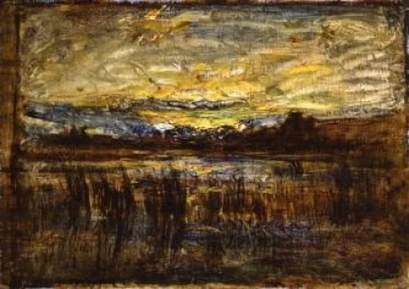 Bagliori sulla palude, 1875 c - Galleria Civica d’Arte Moderna e Contemporanea, Torino